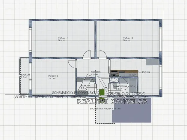 Prodej bytu 3+1, České Budějovice, Nádražní, 80 m2
