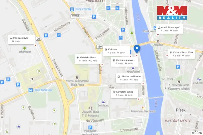 Prodej kanceláře, Písek - Pražské Předměstí, Čechova, 53 m2