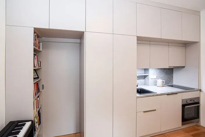 Pronájem bytu 1+kk, Praha - Vinohrady, Šrobárova, 28 m2