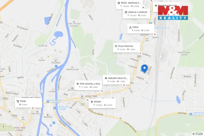 Prodej rodinného domu, Veselí nad Lužnicí - Veselí nad Lužnicí II, V. Slukova, 84 m2
