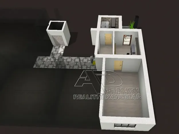 Pronájem bytu 1+1, České Budějovice, Fráni Šrámka, 40 m2