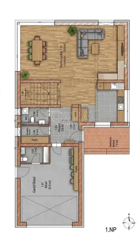Prodej rodinného domu, Vysoký Újezd, Na Borech, 231 m2