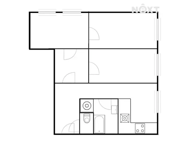 Prodej bytu 3+1, Nová Včelnice, Na Hliněnce, 70 m2