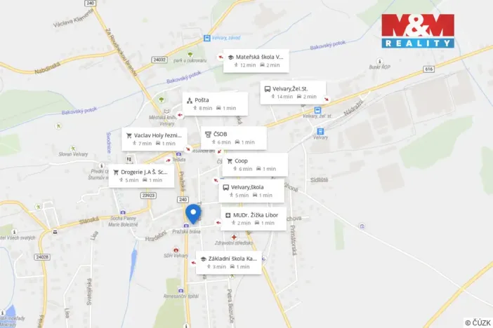 Prodej rodinného domu, Velvary, Čechova, 66 m2