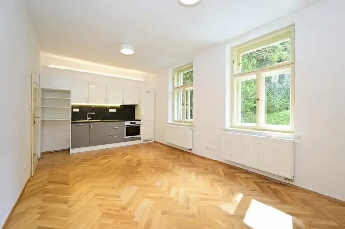 Pronájem bytu 1+kk, Praha - Smíchov, Na Březince, 32 m2