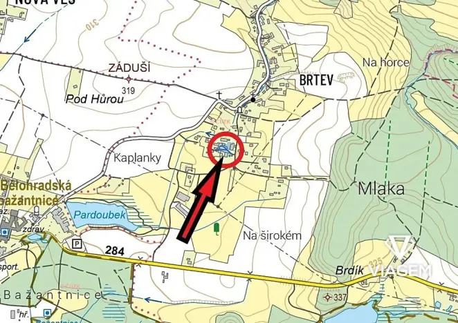 Prodej podílu zahrady, Lázně Bělohrad, 322 m2