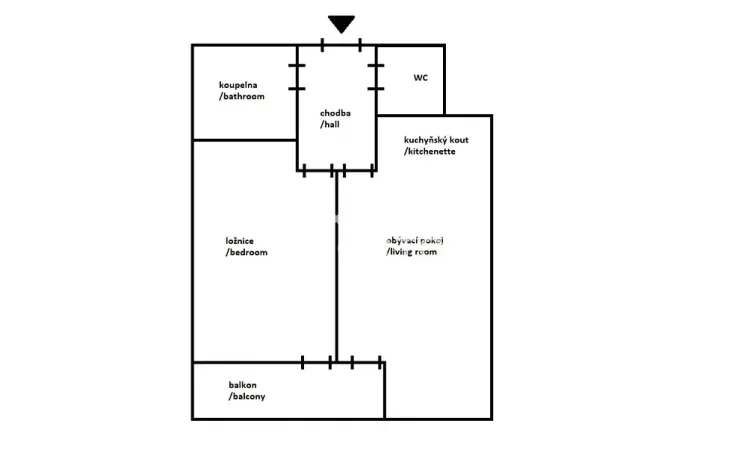 Pronájem bytu 2+kk, Praha - Vinohrady, Italská, 56 m2