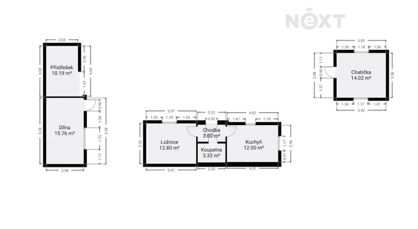 Prodej chaty, Sobětuchy, 45 m2
