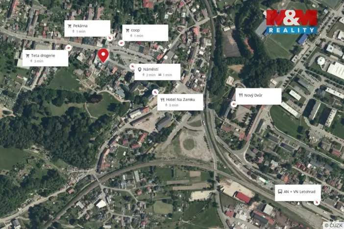 Pronájem bytu 2+kk, Letohrad, Václavské náměstí, 62 m2