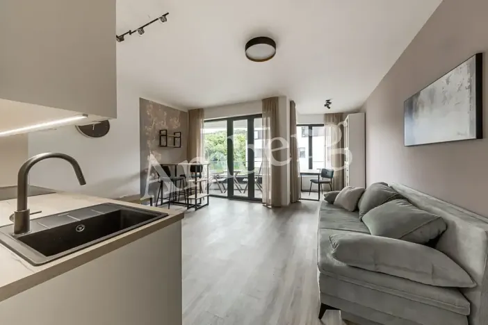 Pronájem bytu 1+kk, Praha - Karlín, U Sluncové, 33 m2