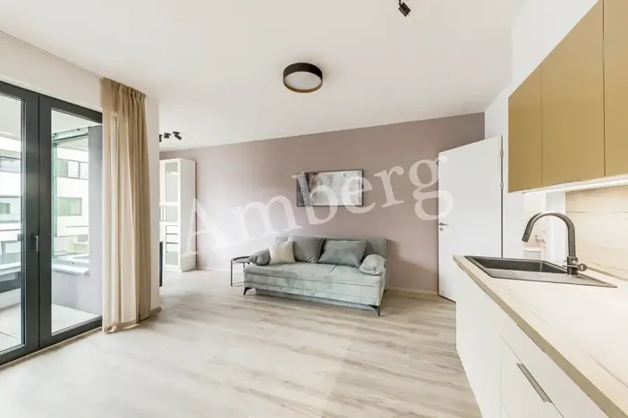 Pronájem bytu 1+kk, Praha - Karlín, U Sluncové, 33 m2