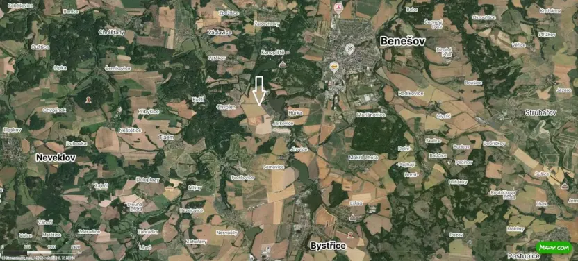 Prodej pole, Bystřice - Jírovice, 42871 m2