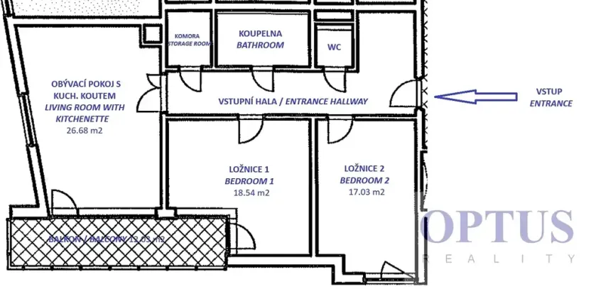 Pronájem bytu 3+kk, Praha - Jinonice, Chmelařská, 89 m2
