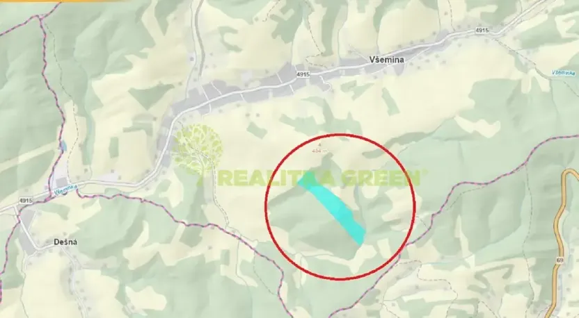 Prodej lesa, Všemina, 68618 m2