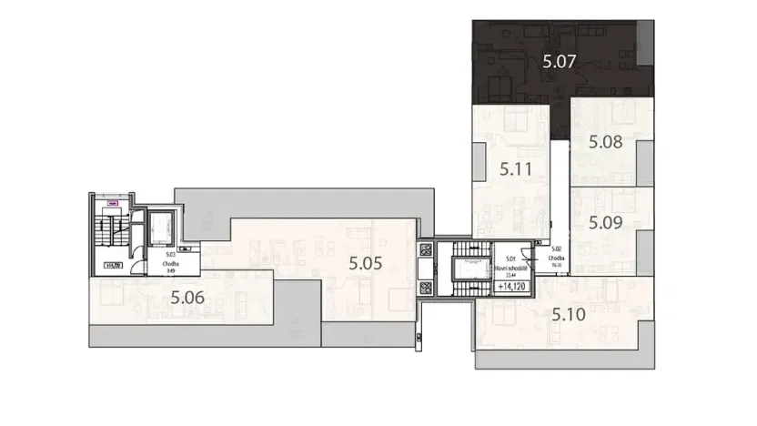 Prodej bytu 2+kk, Luhačovice, Zatloukalova, 39 m2