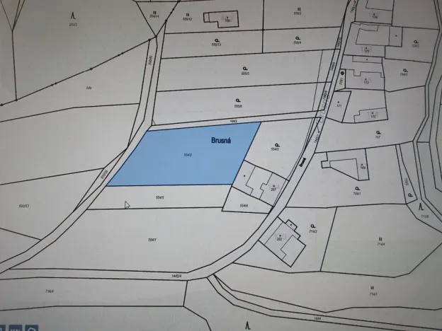 Prodej pozemku pro bydlení, Lhenice, Brusná, 2500 m2