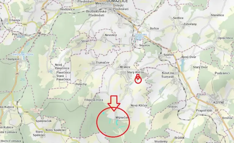 Prodej lesa, Mrákov, 34704 m2