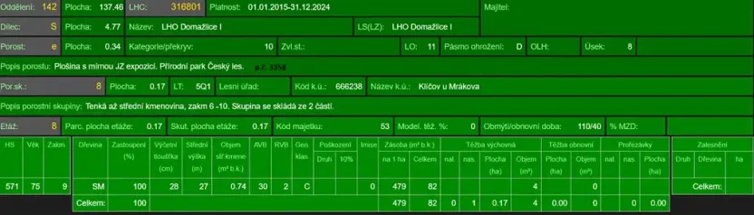 Prodej lesa, Mrákov, 34704 m2