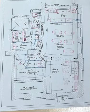 Pronájem restaurace, Praha - Nové Město, Lublaňská, 92 m2
