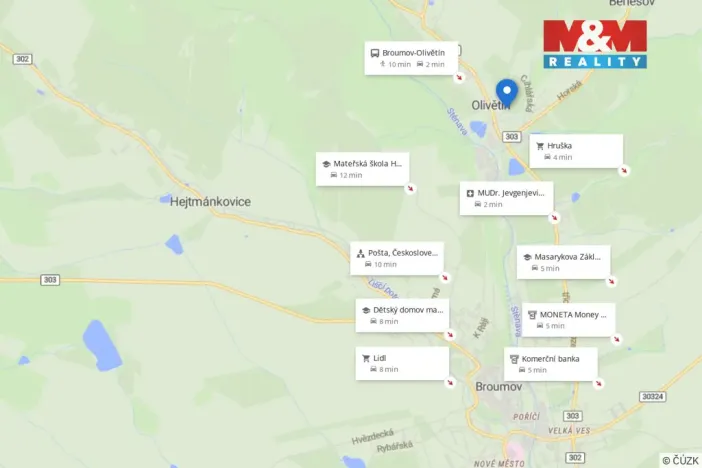 Pronájem bytu 3+1, Broumov - Olivětín, Dukelská, 53 m2