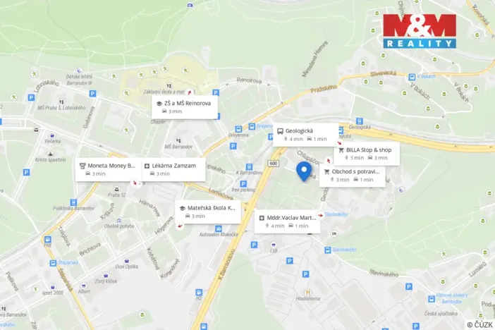 Prodej bytu 3+1, Praha - Hlubočepy, Silurská, 69 m2