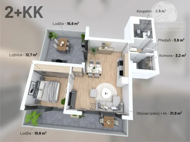 Prodej bytu 2+kk, Praha - Vysočany, Kolmá, 80 m2