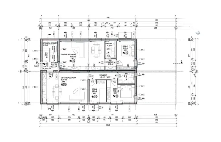 Prodej bytu 3+kk, Vrsi, Chorvatsko, Put Konobina, 79 m2