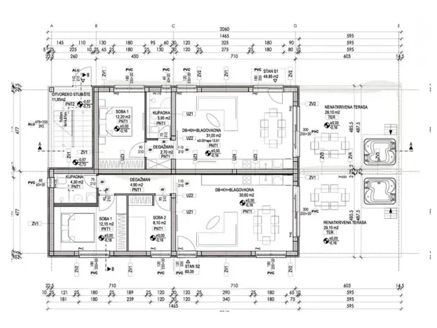 Prodej bytu 2+kk, Vrsi, Chorvatsko, Put Konobina, 68 m2