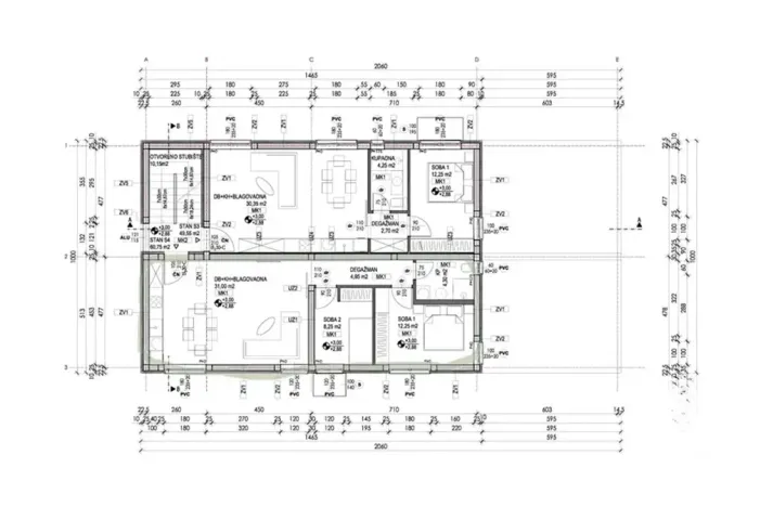 Prodej bytu 2+kk, Vrsi, Chorvatsko, Put Konobina, 68 m2
