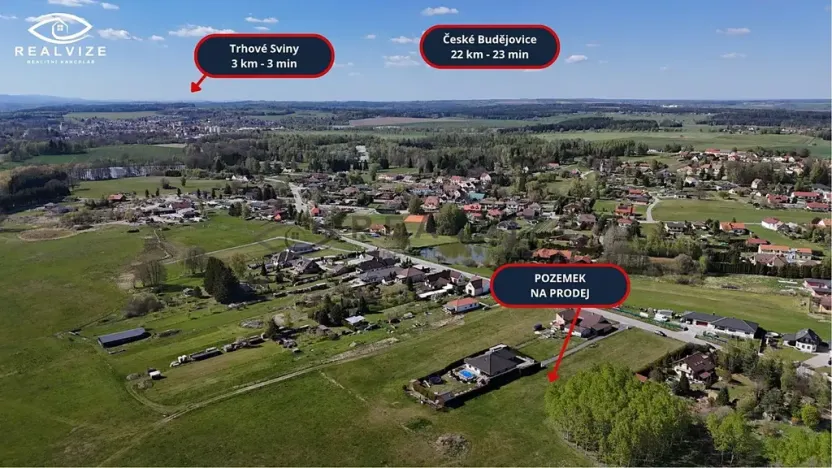 Prodej pozemku pro bydlení, Trhové Sviny, Rejta, 1335 m2