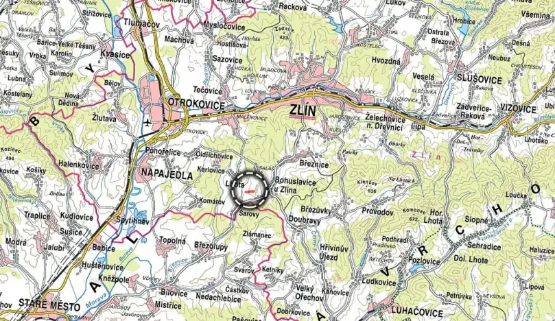 Prodej louky, Bohuslavice u Zlína, 7373 m2