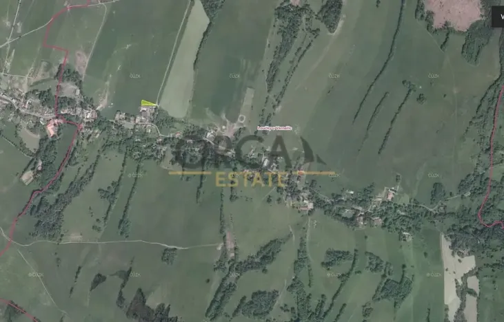 Prodej pole, Verneřice, 955 m2