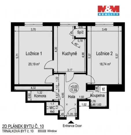 Pronájem bytu 2+1, Praha - Vinohrady, náměstí Jiřího z Lobkovic, 70 m2