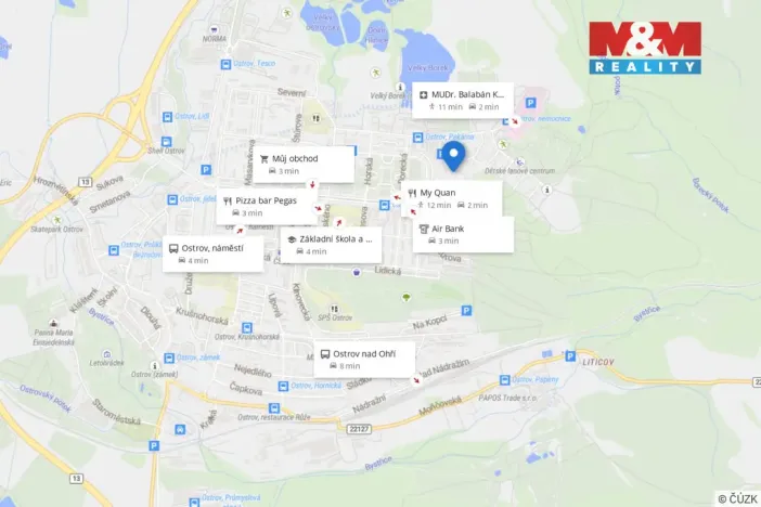 Prodej bytu 2+kk, Ostrov, Hlavní třída, 56 m2
