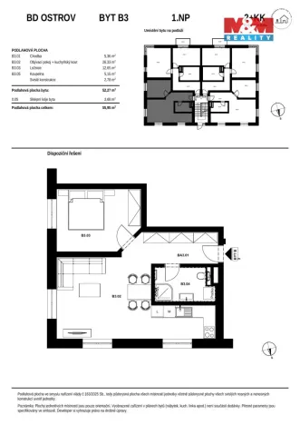 Prodej bytu 2+kk, Ostrov, Hlavní třída, 56 m2