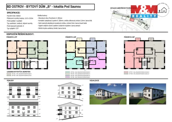 Prodej bytu 3+kk, Ostrov, Hlavní třída, 82 m2