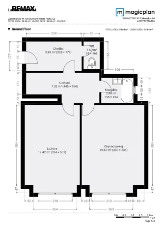 Prodej bytu 2+1, Praha - Žižkov, Lucemburská, 52 m2
