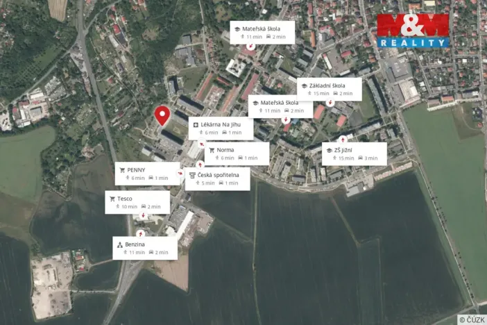 Prodej bytu 2+kk, Žatec, Dr. Václava Kůrky, 44 m2