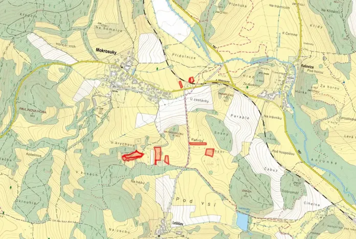 Prodej louky, Mokrosuky, 24925 m2