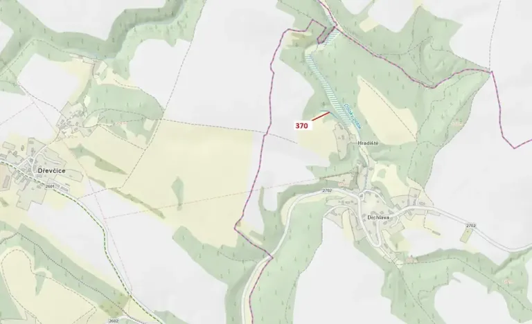 Dražba pozemku, Chlum, 191 m2