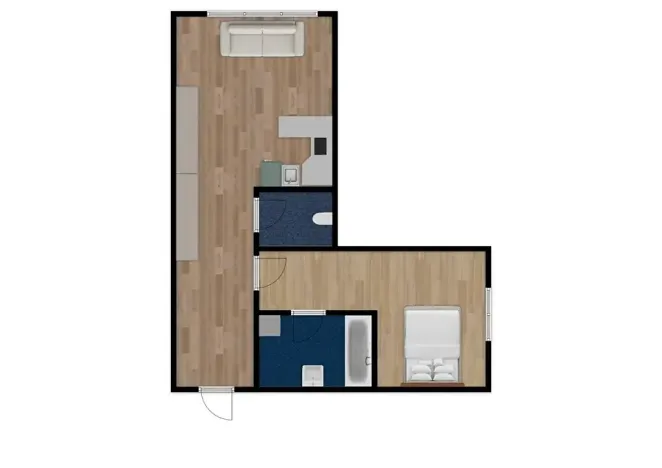 Pronájem bytu 2+kk, Plzeň, Klatovská, 40 m2