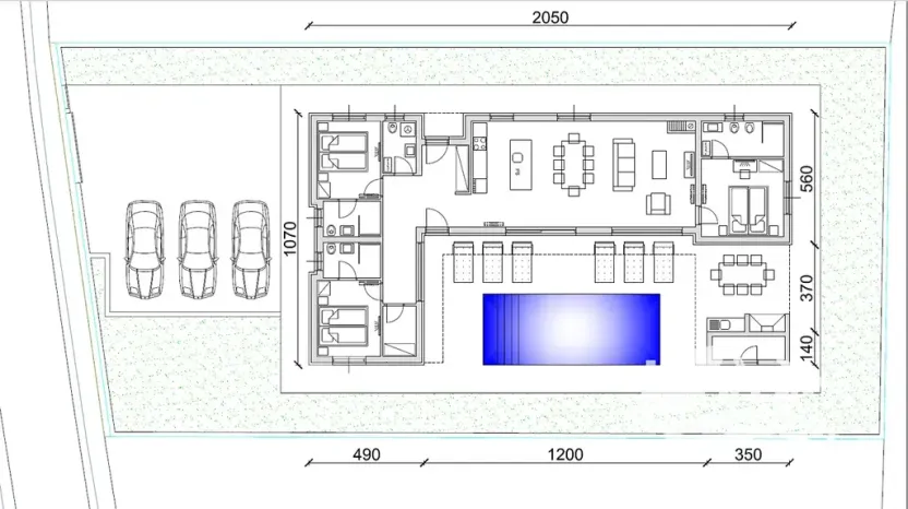Prodej vily, Privlaka, Chorvatsko, 138 m2