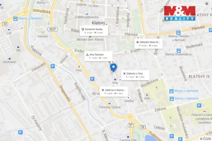 Pronájem bytu 2+kk, Klatovy, Vídeňská, 65 m2