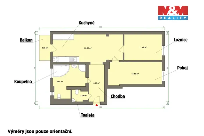 Pronájem bytu 3+kk, Františkovy Lázně, Anglická, 67 m2