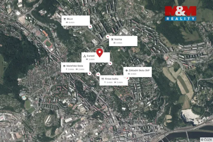 Prodej bytu 3+1, Ústí nad Labem - Ústí nad Labem-centrum, Hornická, 64 m2