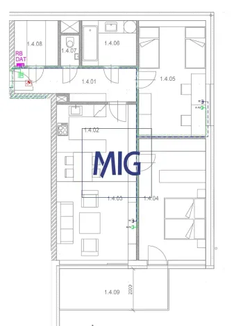 Prodej bytu 3+kk, Brno, Zoubkova, 86 m2