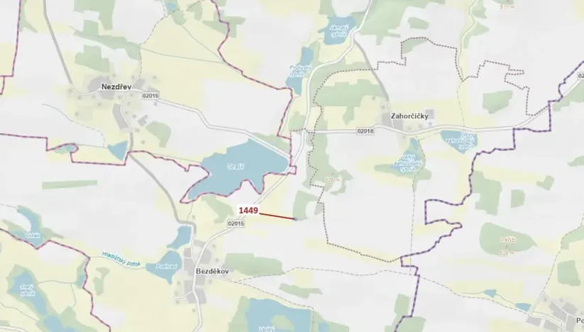 Dražba lesa, Hradiště, 638 m2