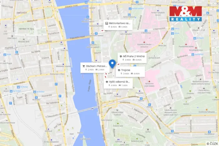 Prodej bytu 4+kk, Praha - Nové Město, Pod Slovany, 85 m2