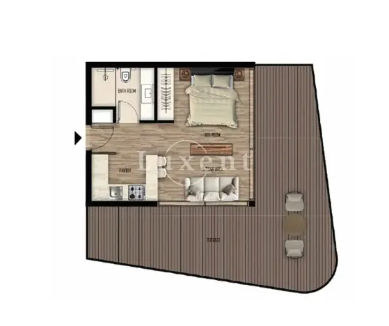 Prodej bytu 1+kk, Taqah, Omán, 70 m2
