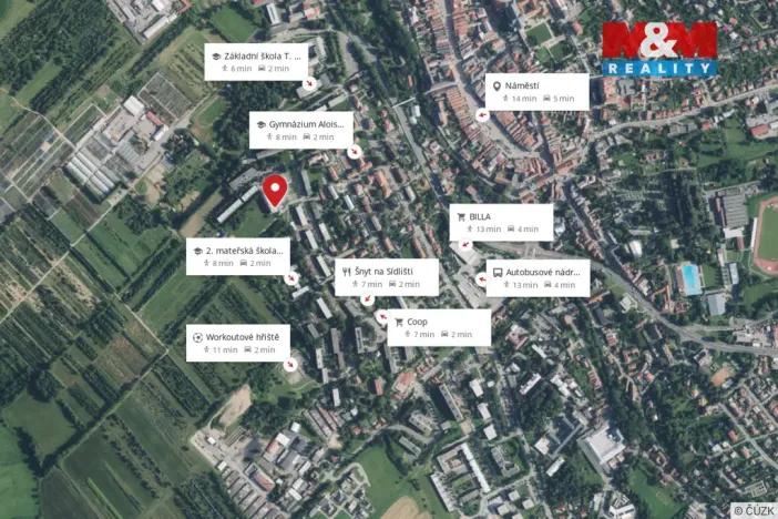 Pronájem bytu 3+kk, Litomyšl - Litomyšl-Město, Zelená alej, 78 m2